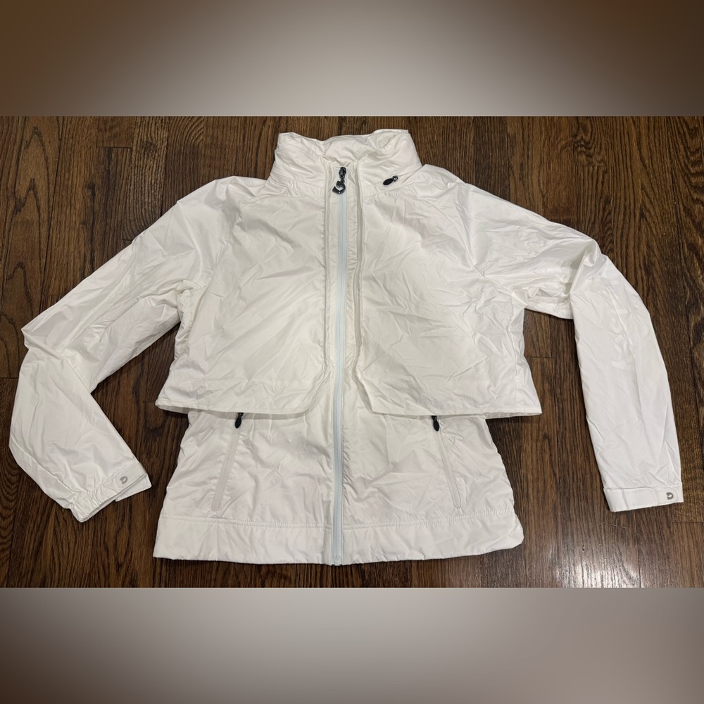 DEVON HALSEY GOLF Women’s White FullHigh End Luxury Golf Driver Jacket Size M